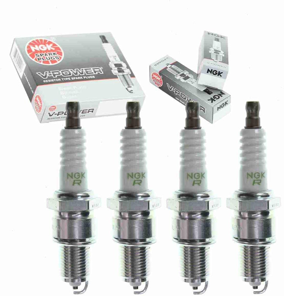 4 Pc NGK V-Power Spark Plugs Compatible with Porsche 944 2.5L L4 1983-1984