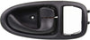 for Saturn SL2 Interior Door Handle Front, Passenger Side Black (1996-2002) | with Door Lock Button| Trim: Base