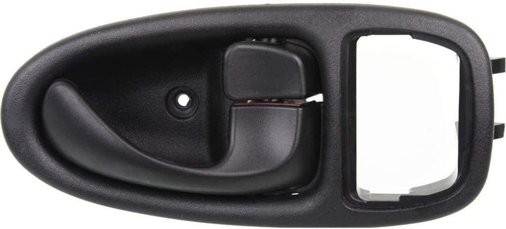 for Saturn SL2 Interior Door Handle Front, Passenger Side Black (1996-2002) | with Door Lock Button| Trim: Base