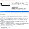 Upper - Radiator to Tee-1 Radiator Hose - Compatible with 1999 - 2005 Volkswagen Beetle 1.8L 4-Cylinder GAS 2000 2001 2002 2003 2004