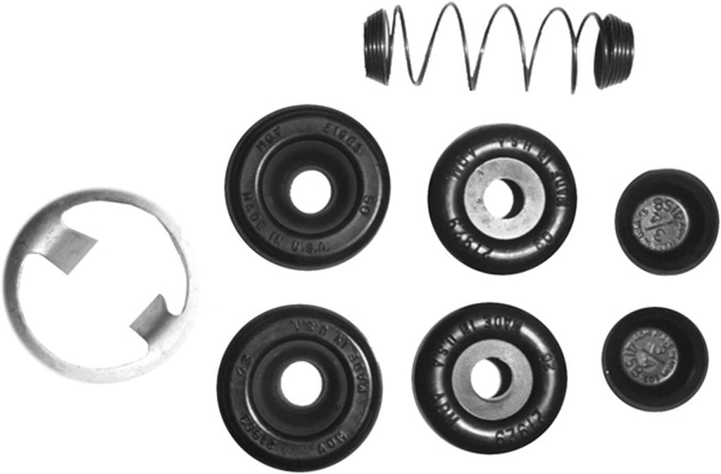 Professional 18G60 Rear Drum Brake Wheel Cylinder Repair Kit with Spring, Boots, Retainer, and Caps