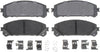 Gold 17D1324CH Ceramic Front Disc Brake Pad Set