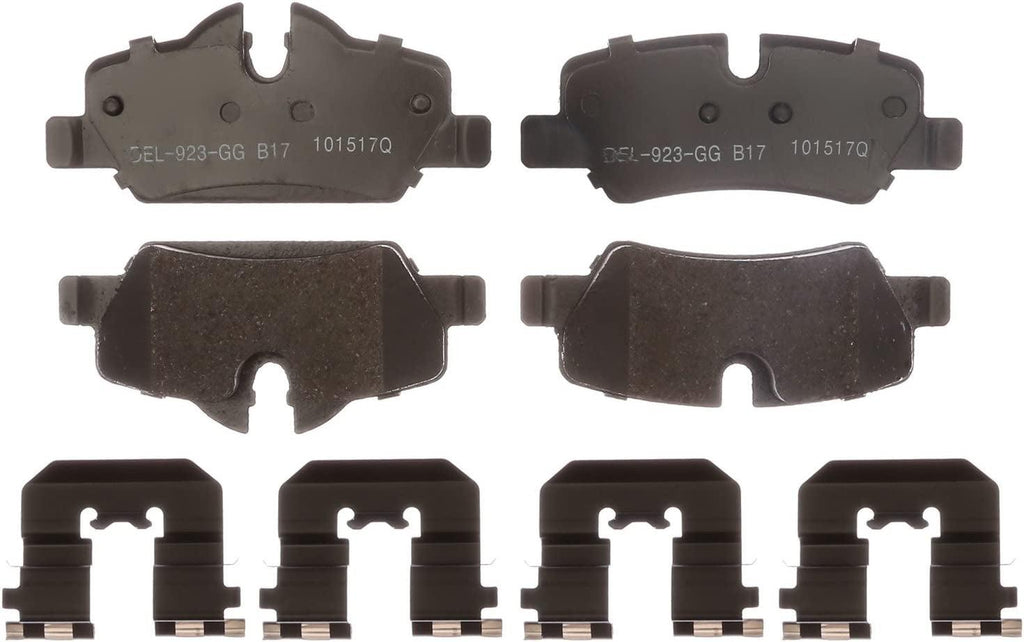 Gold 17D1800CH Ceramic Rear Disc Brake Pad Set