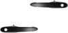 Door Handle Front Outer Black Smooth Pair Set for Buick Chevy Pontiac