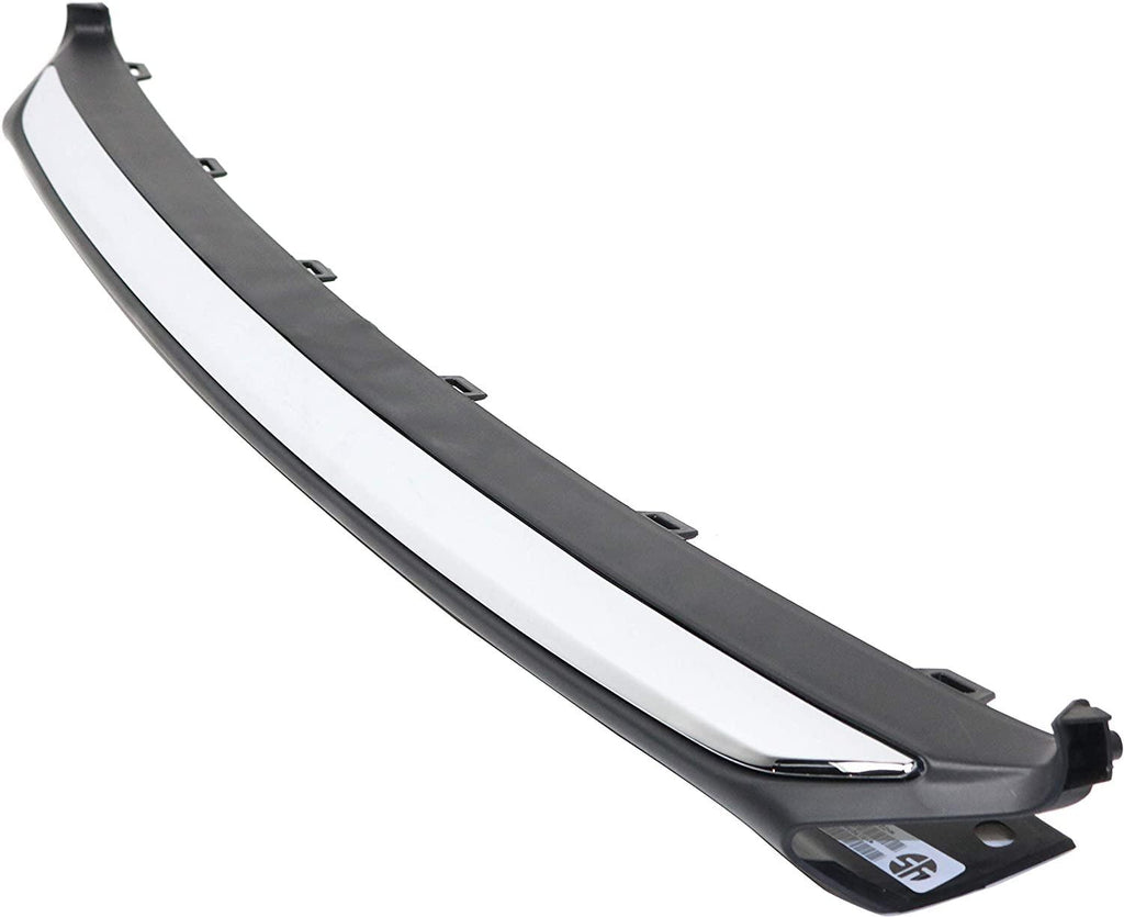 Evan-Fischer Bumper Trim Compatible with 2014-2015 Honda Accord Front Chrome