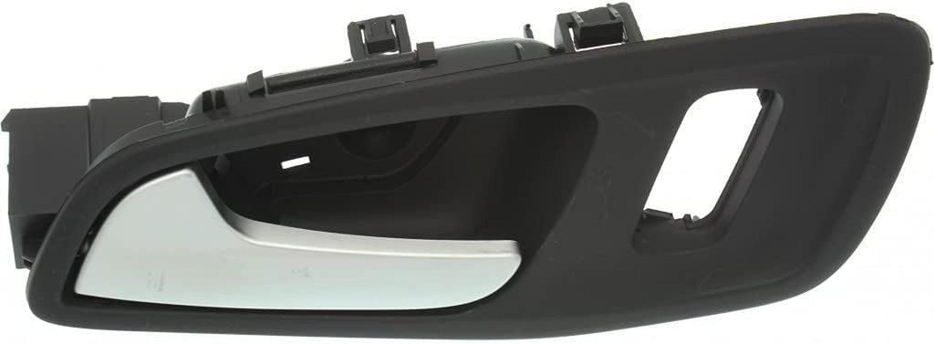 for Ford Escape Interior Door Handle Front, Driver Side Black Bezel W/Silver Lever (2013 14 15 2017) | Trim: SE