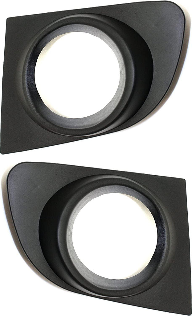 Front Fog Light Trim Set of 2 Compatible with 2007-2012 Nissan Sentra Driver and Passenger Side