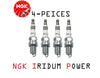 4-NGK BPR5EIX-11 Iridium Spark Plugs (2115) Upgrade More Spark/Power Pre-Gapped