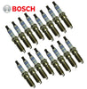 Spark Plug Double Platinum Plug Bosch OEM for Mercedes V8 98-08 (16Pcs)