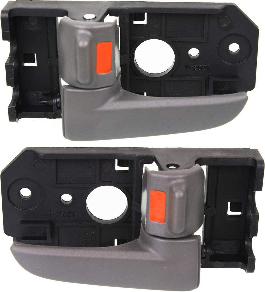 Interior Door Handle Compatible with Spectra / Spectra5 04-09 Front Right and Left Side inside Deep Gray Plastic