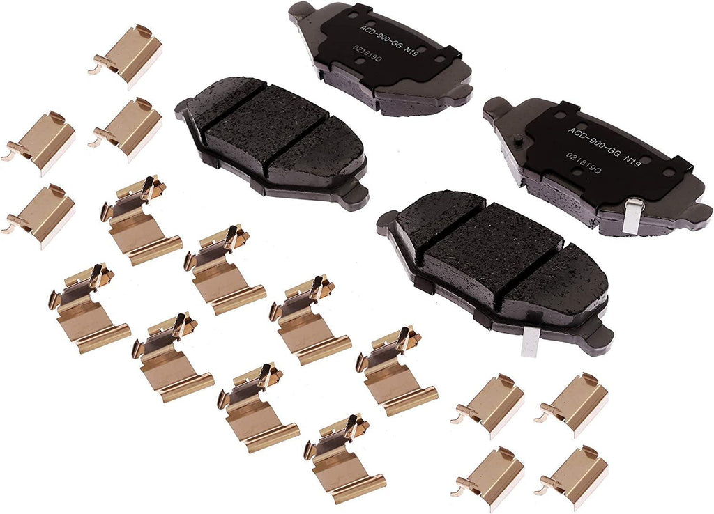 Advantage 14D1719CHF1 Ceramic Rear Disc Brake Pad Set with Clips