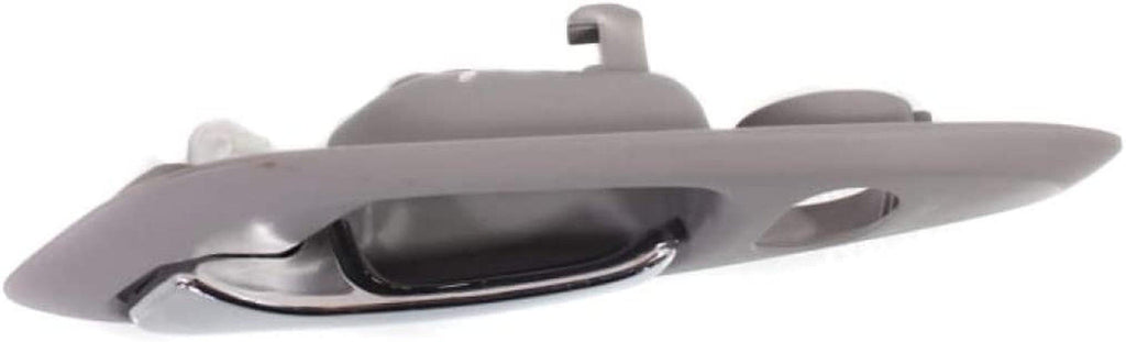 for Honda Accord Interior Door Handle Front, Driver Side Light Gray Bezel with Chrome Lever (1998-2002) | with Door Lock Hole | Trim: LX/EX/SE | HO1352124 | 72165S84A01ZB