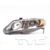 TYC Headlight Assembly for 06-08 Civic 20-6734-01-9