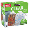 45-Gallon Trash Bag, Clear, 100-Count, Green, (1300660)