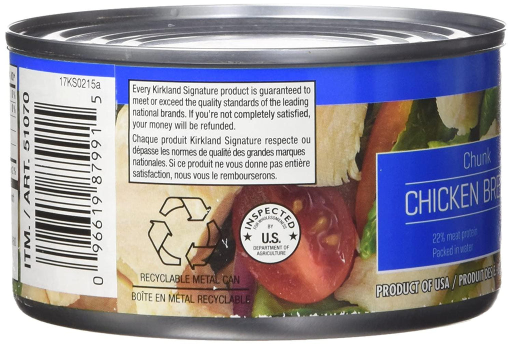 Chicken Breast, Packed in Water, Premium Chunk, 6 12.5-Ounce Cans