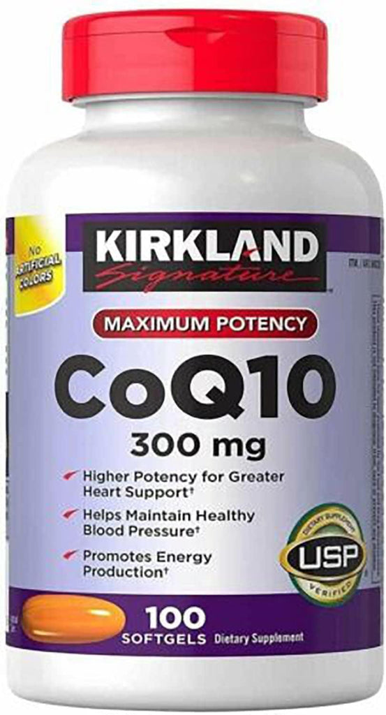 Coq10 300Mg,100 Softgels-Helps Maintain Healthy Blood Pressure and Promotes Energy Production,100 Count (Pack of 1)