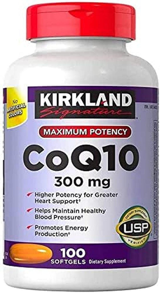 Kirkland Signature Coq10 300Mg 100 Softgels-Supplementing with Coq10 Supports Heart and Antioxidant Health and May Help Support Healthy Aging