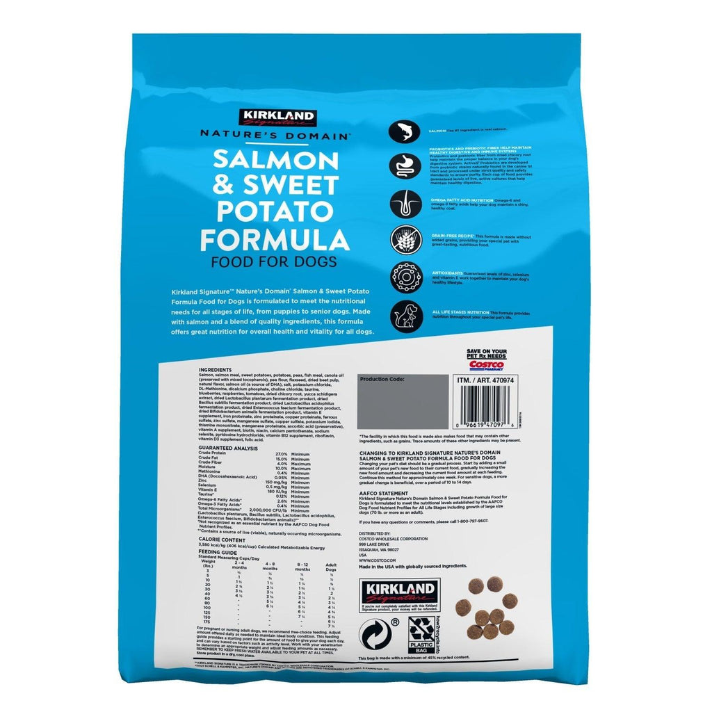 Nature'S Domain Salmon & Sweet Potato Formula Dog Food, 35 Lbs