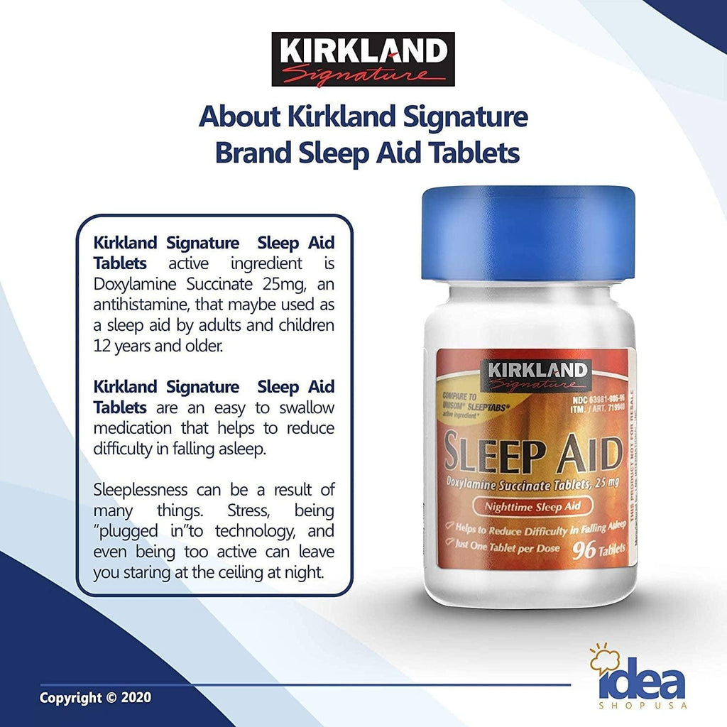 '- Nighttime Sleep Aid, 25 Mg, 96 Ct (3 Pack) Bundle with Exclusive "Have a Great Sleep" - Better Idea Guide (4 Items)