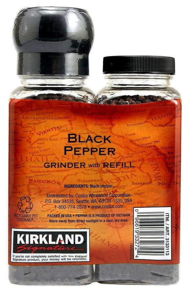 Kirkland Signature Black Pepper Grinder with Refill 12.6 OZ