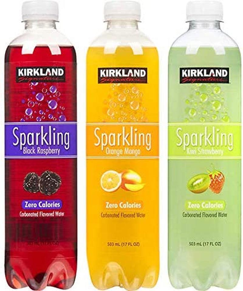 Kirkland Signature Flavored Sparkling Water Variety Club Pack - 24 Ct. (17 Oz.)