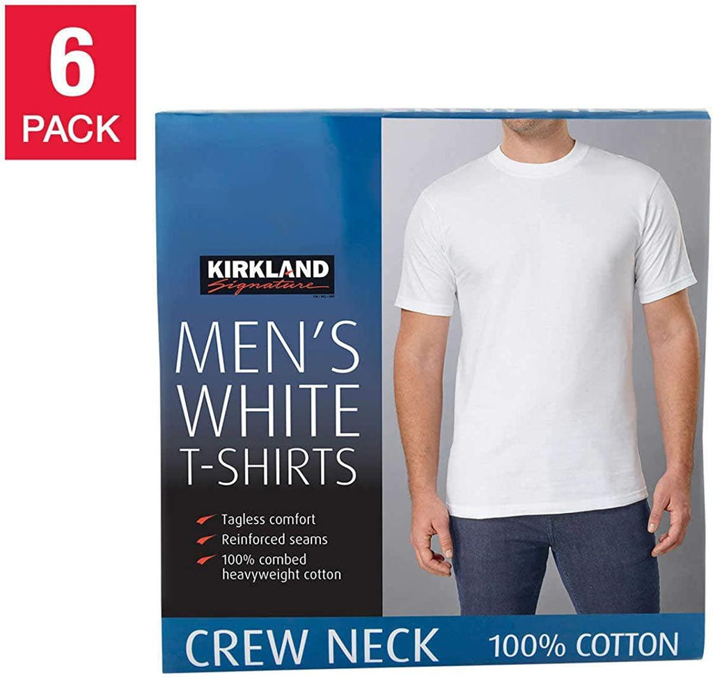 Signature Men'S Crew Neck T-Shirts 100% Cotton (Pack of 6)