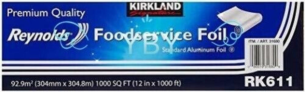 Kirkland Signature Reynolds Foodservice Aluminum Foil Roll RK611 12" X 1000 Ft