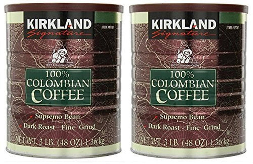 Signature Swa 100% Colombian Coffee, Supremo Bean Dark Roast-Fine Grind, 3 Pound (2 Cans)