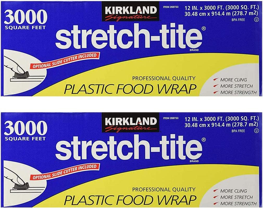 Stretch-Tite Plastic Food Wrap - Parent (6000 SQ. FT (2 Pack, 12" X 3000 SQ. FT Each))