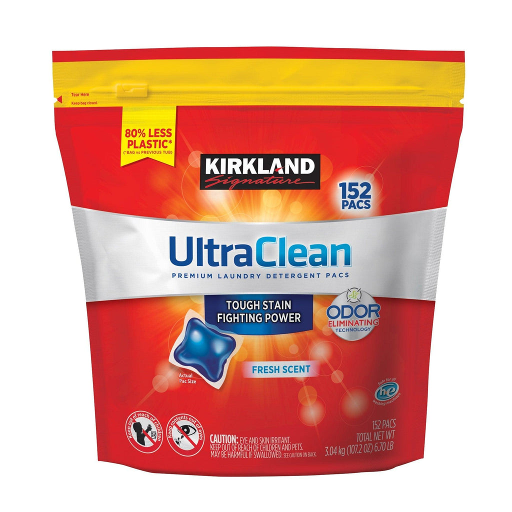 Ultra Clean HE Laundry Detergent Pacs, 152-Count