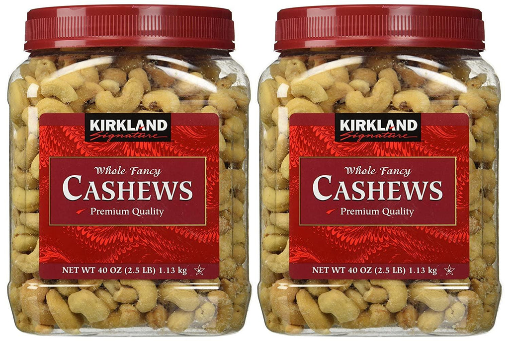 ââ€Ž¢ Whole Cashews 2.5 Lb. Jars, Fancy Grade Mother'S Day Gift, 2.5 Pound (Pack of 2)