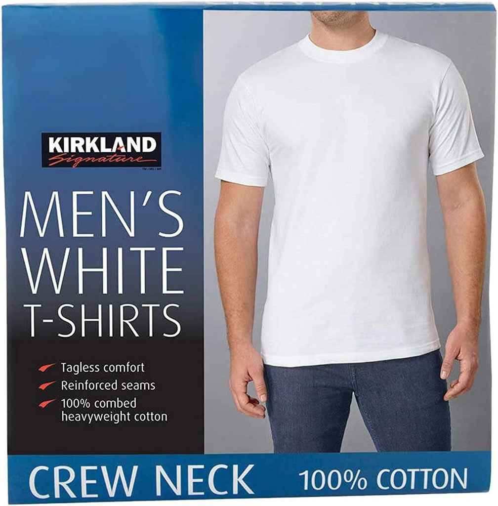 Men'S Crew Neck Tee 100% Combed Heavyweight Cotton T-Shirts (Pack of 6)