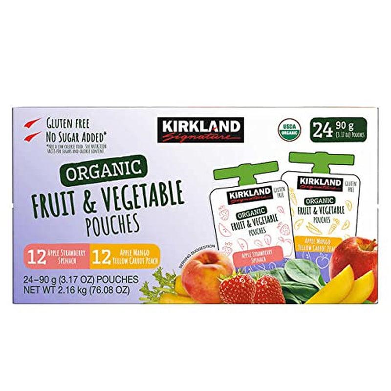 Organic Fruit & Vegetable Pouches (24/3.2 Oz Net Wt 76.8 Oz),