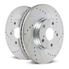 Disc Brake Rotor Set-Front Drilled, Slotted and Zinc Plated Brake Rotor Pair - greatparts