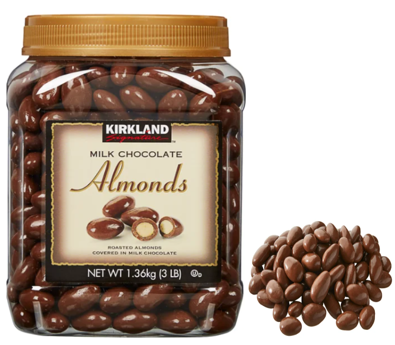 Kirkland Signature Milk Chocolate Covered Almonds 3 LB Each - 2 Packs