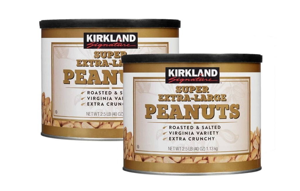 (Pack of 2) Kirkland Signature Nuts, Super XL VA Peanuts, 40 Ounce