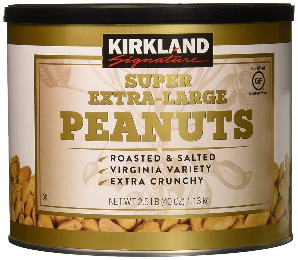 (Pack of 2) Kirkland Signature Nuts, Super XL VA Peanuts, 40 Ounce