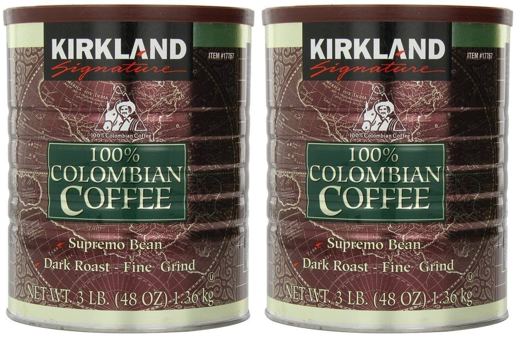 Kirkland Signature Colombian Coffee Supremo Bean Dark Roast-Fine Grind