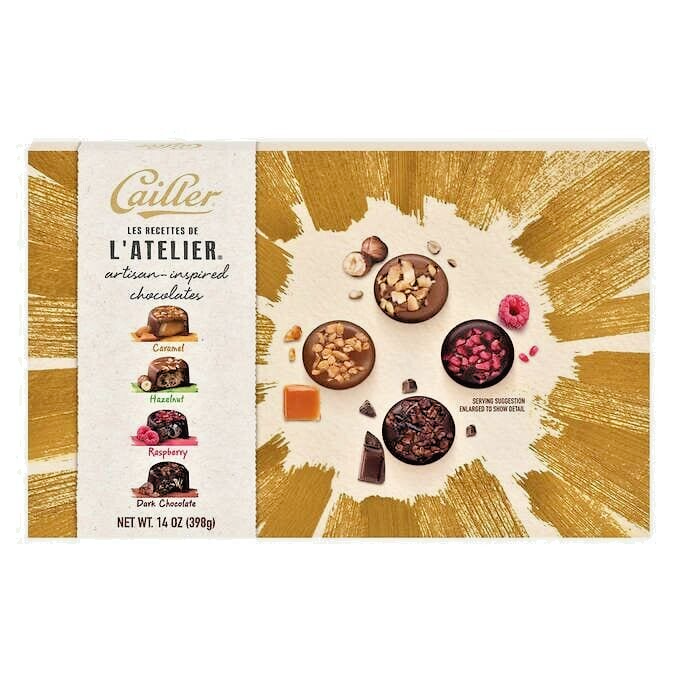 Cailler L'Atelier Artisan Inspired Chocolates Gift Box, Variety Pack 32 ct Spain