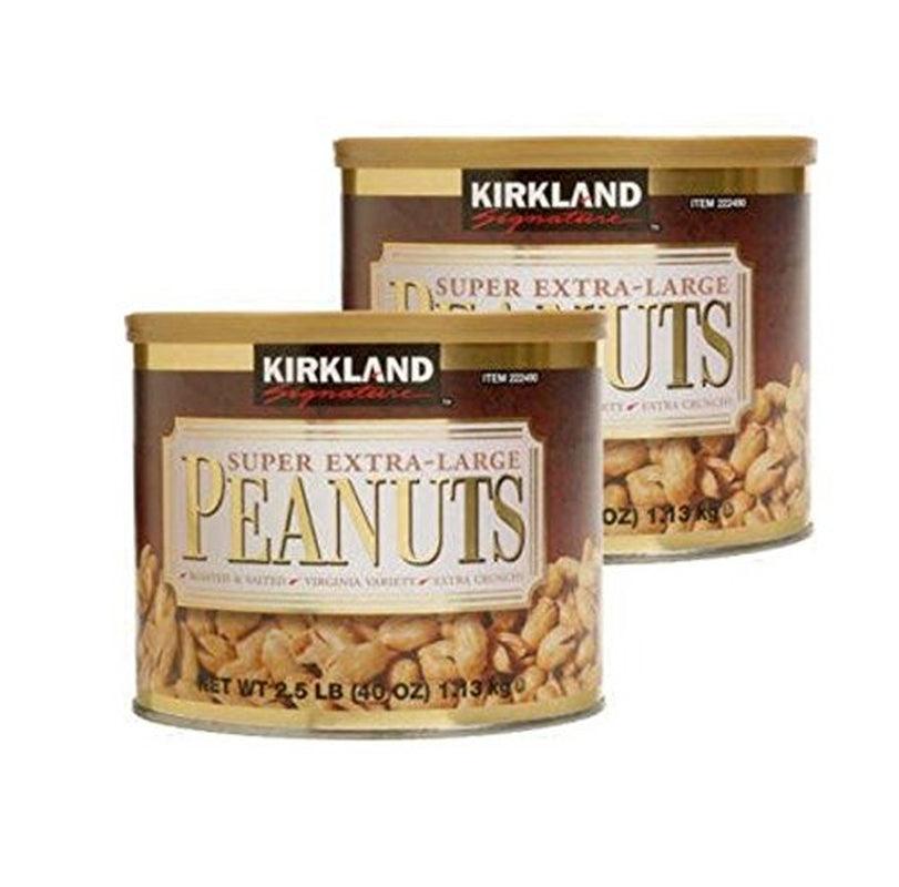 Super Extra-Large Peanuts Roasted & Salted 2.5 Lbs (Pack of 2)