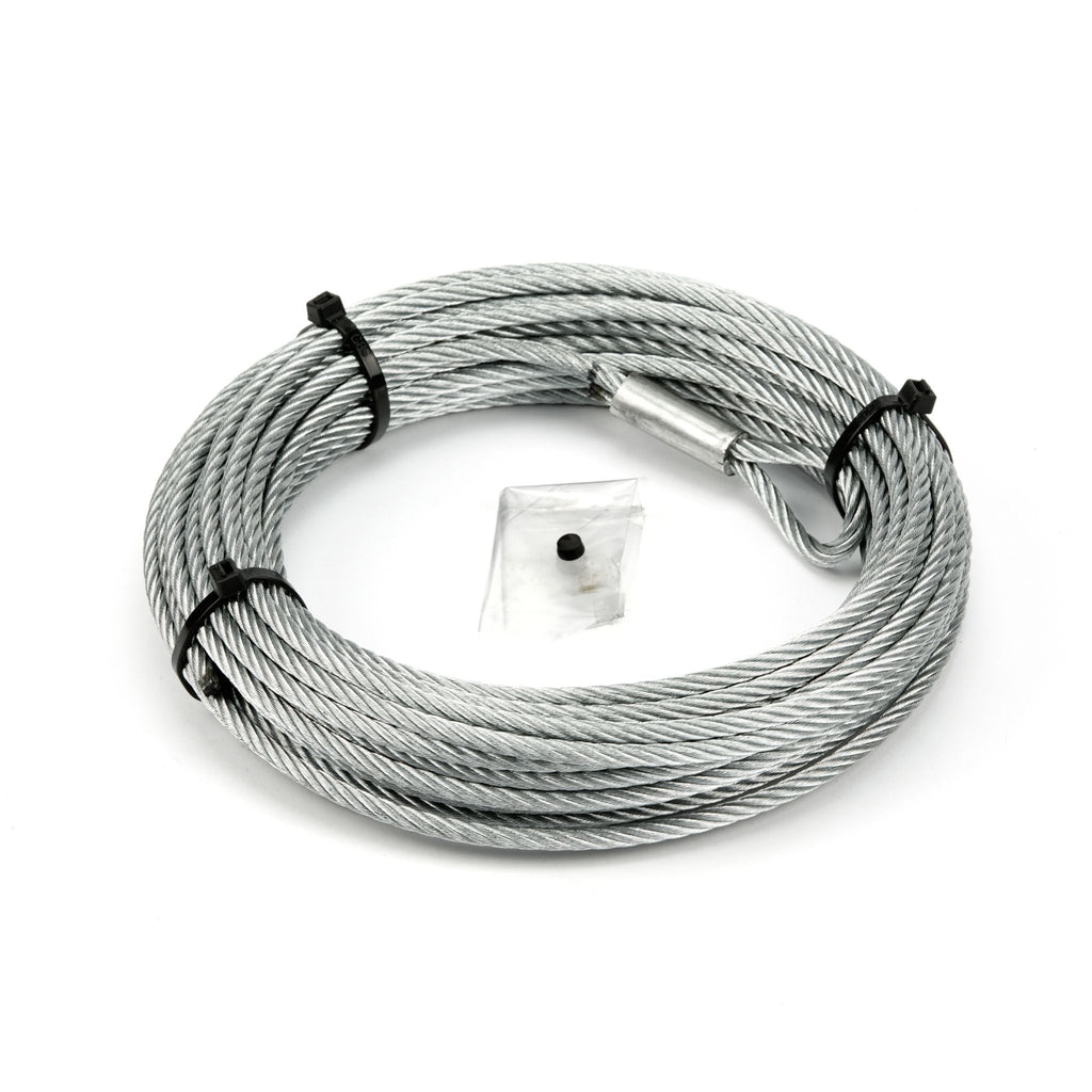 RT40 Series And 4.0ci Winches 7/32 Inch Diameter x 55 Ft Galvanized Wire Rope