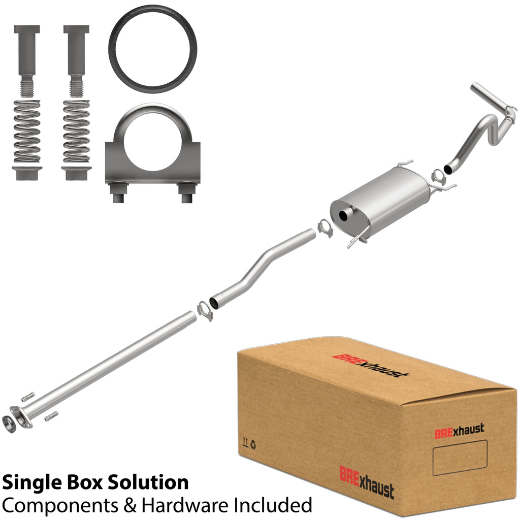 BRExhaust 2005-2012 Toyota Tacoma V6 4.0L Direct-Fit Replacement Exhaust System