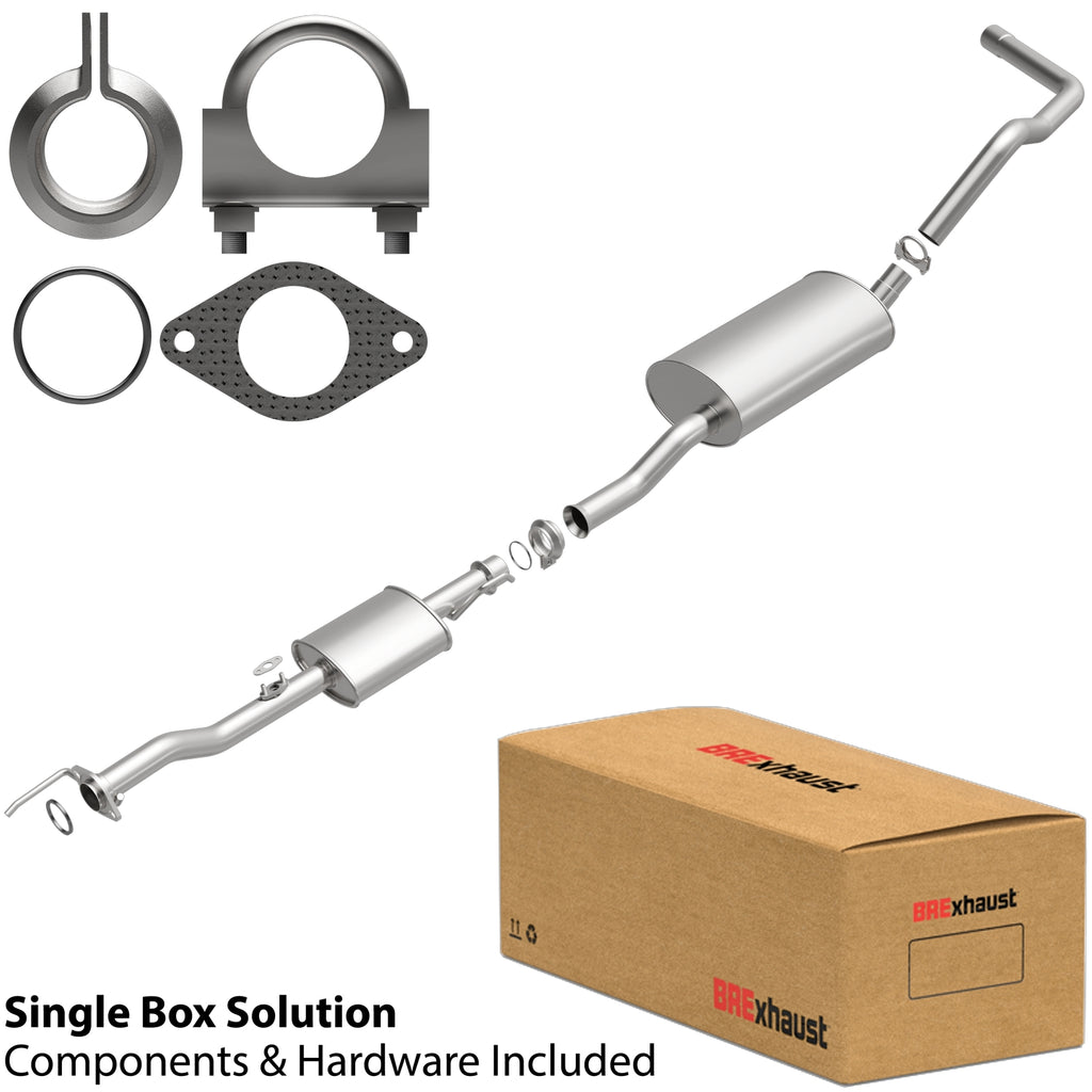 BRExhaust 2000-2001 Toyota Tundra V6 3.4L Direct-Fit Replacement Exhaust System