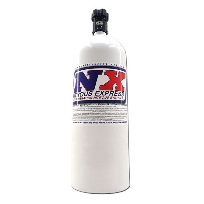 Nitrous Express 15LB BOTTLE W/ LIGHTNING 500 VALVE (6.89 DIA. X 26.69 TALL)