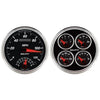 2 PC. GAUGE KIT 5 in. QUAD & SPEEDOMETER 240-33 O DESIGNER BLACK II