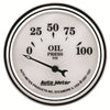 2-1/16 in. OIL PRESSURE 0-100 PSI OLD-TYME WHITE II