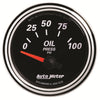 2-1/16 in. OIL PRESSURE 0-100 PSI DESIGNER BLACK II