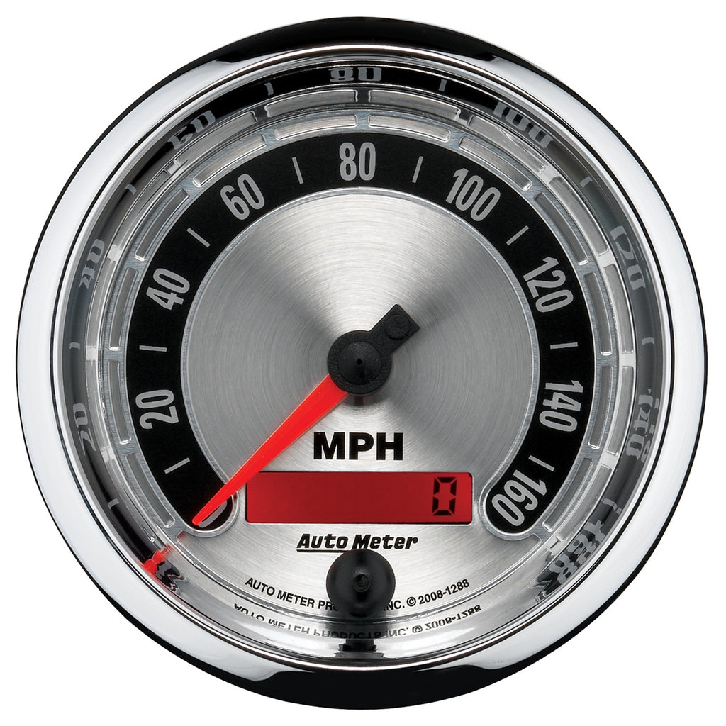 3-3/8 in. SPEEDOMETER 0-160 MPH AMERICAN MUSCLE