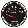 2-1/16 in. VOLTMETER 8-18V DESIGNER BLACK II