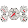 5 PC. GAUGE KIT 3-1/8 in. & 2-1/16 in.  MECH. SPEEDOMETER ARCTIC WHITE